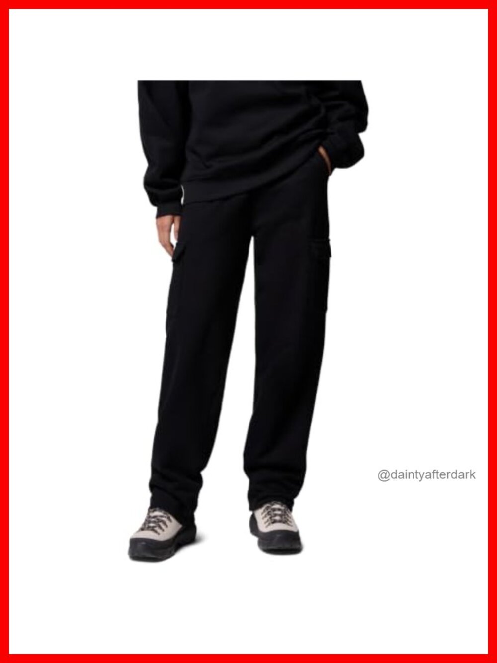 Columbia Fleece Cargo Pants Cotton Blend Straight Leg Outdoor